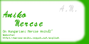 aniko mercse business card